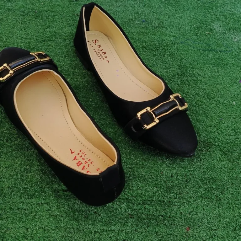 Black Trendy Pumps for Women – Stylish Synthetic Leather Casual & Formal Shoes