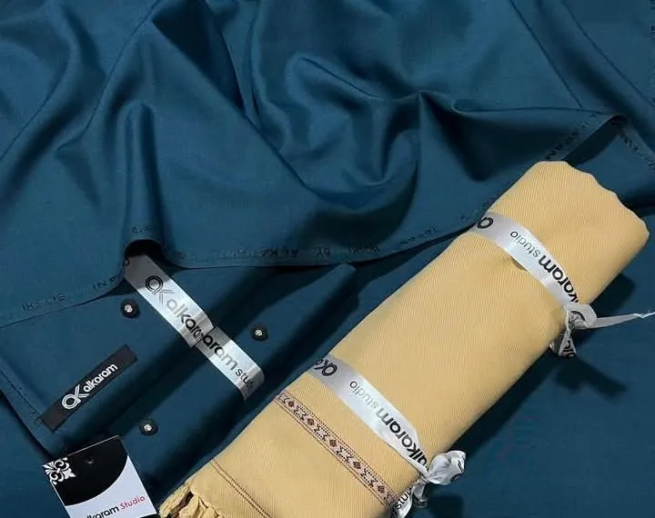 The Ultimate Winter Wash and Wear Blue Suit for Men: Wrinkle-Free Elegance Perfect for Pakistani Winters