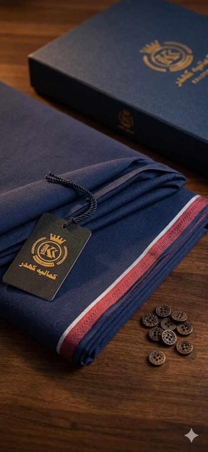 Blue Plain Khaddar Summer Suit – Elegant 7 Meter Unstitched Fabric for Comfortable Everyday Fashion
