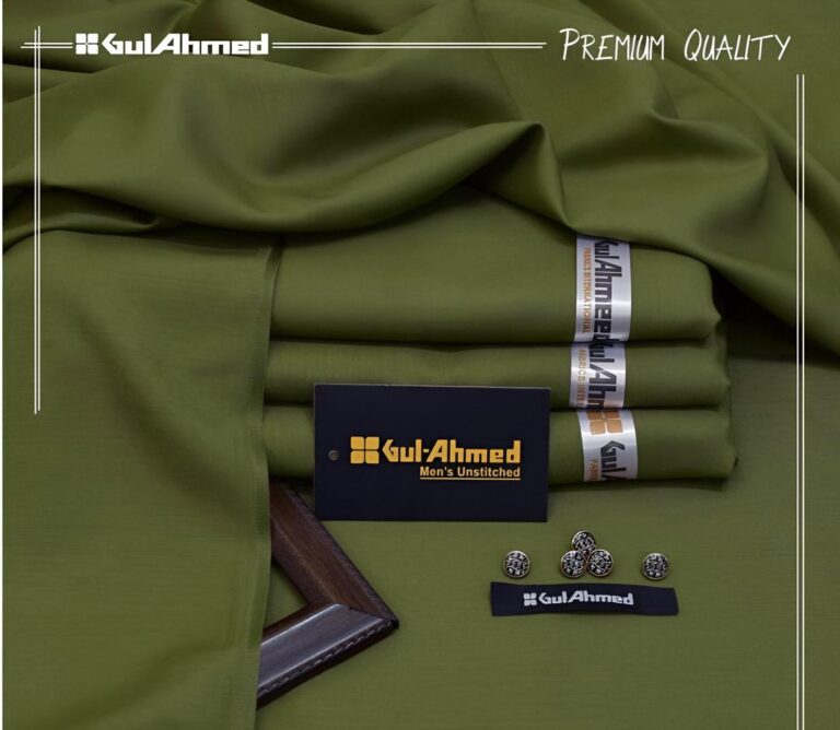 Green Wash & Wear Men’s Unstitched Suit in Pakistan – Premium All Season Fabric for Fresh & Stylish Everyday Wear