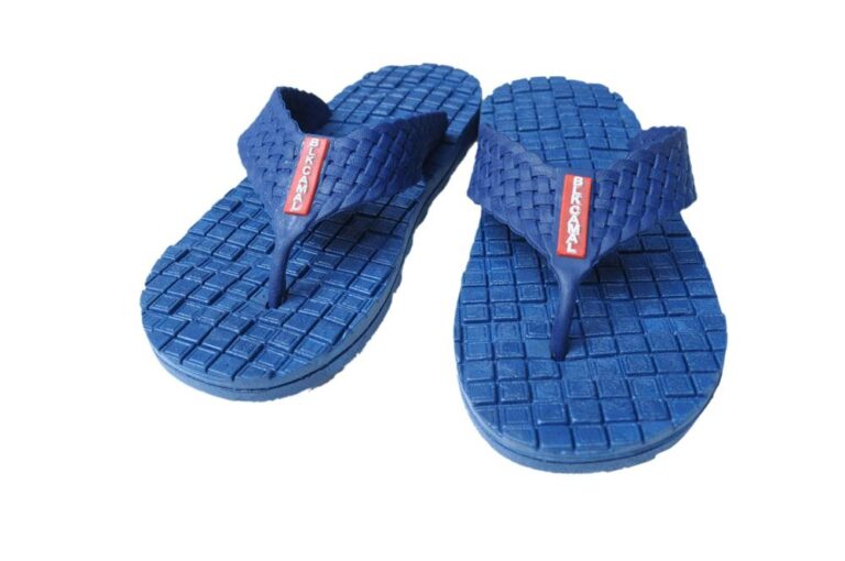 Black Camel Blue Rubber Flip Flops – Lightweight, Breathable & Waterproof Comfort for Everyday Wear