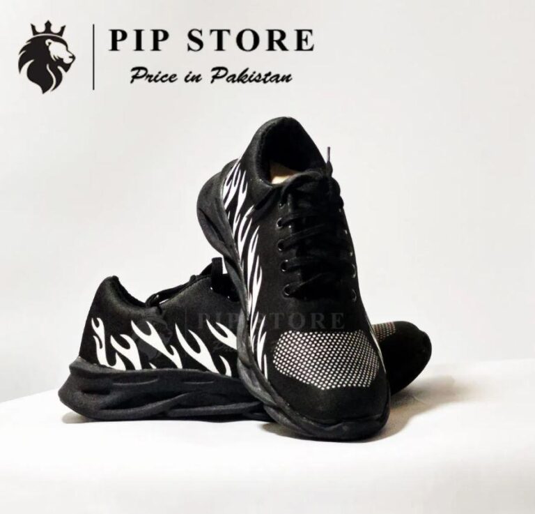 Men’s White Fire Rubber Joggers in Pakistan – Comfortable & Stylish Everyday Sneakers for Men