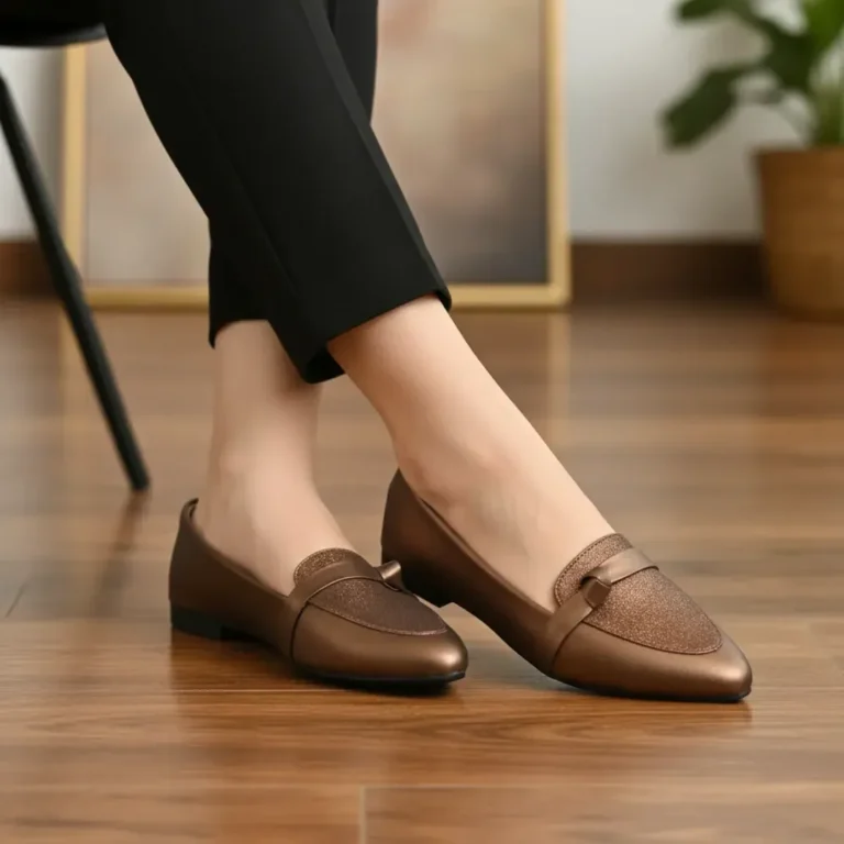 Deco Court – 001 Brown Pumps for Women | Stylish Rexine Formal & Casual Footwear for Every Occasion
