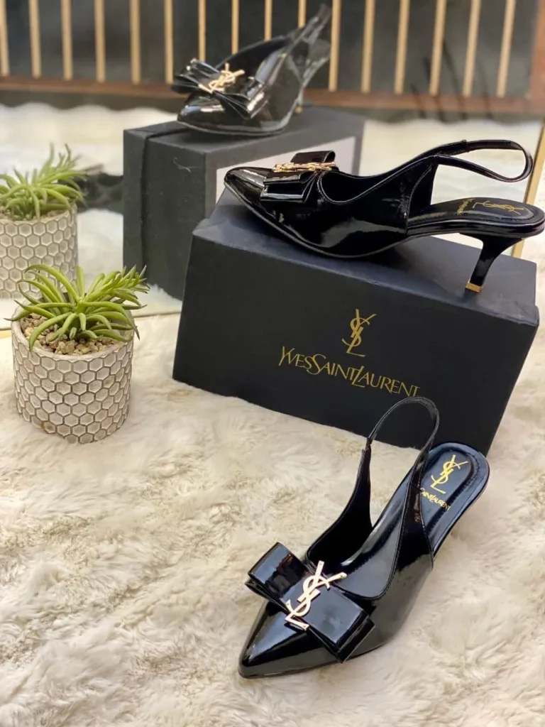 Elegant Black Low Heel Shoes for Women in Pakistan – Stylish & Comfortable Fancy Heels for Weddings and Office Wear